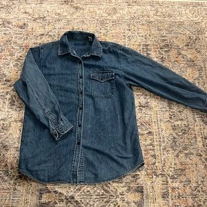 Vintage Blue Denim Button Down